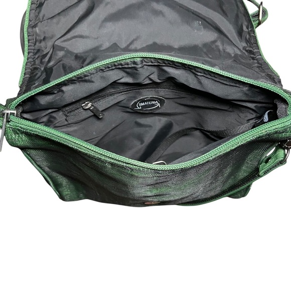 Smateria Ava Crossbody Hunter Green Vegan Sustainable Ethical 9x9 Goth - Picture 5 of 11